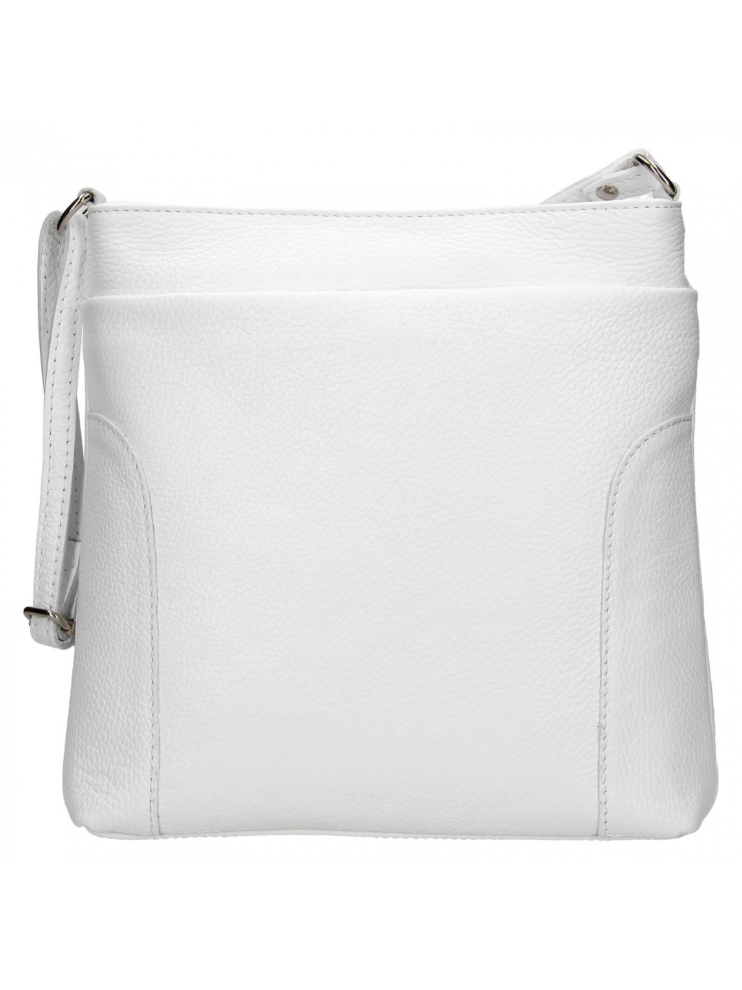 Dámská kožená crossbody kabelka Italia Emma – bílá